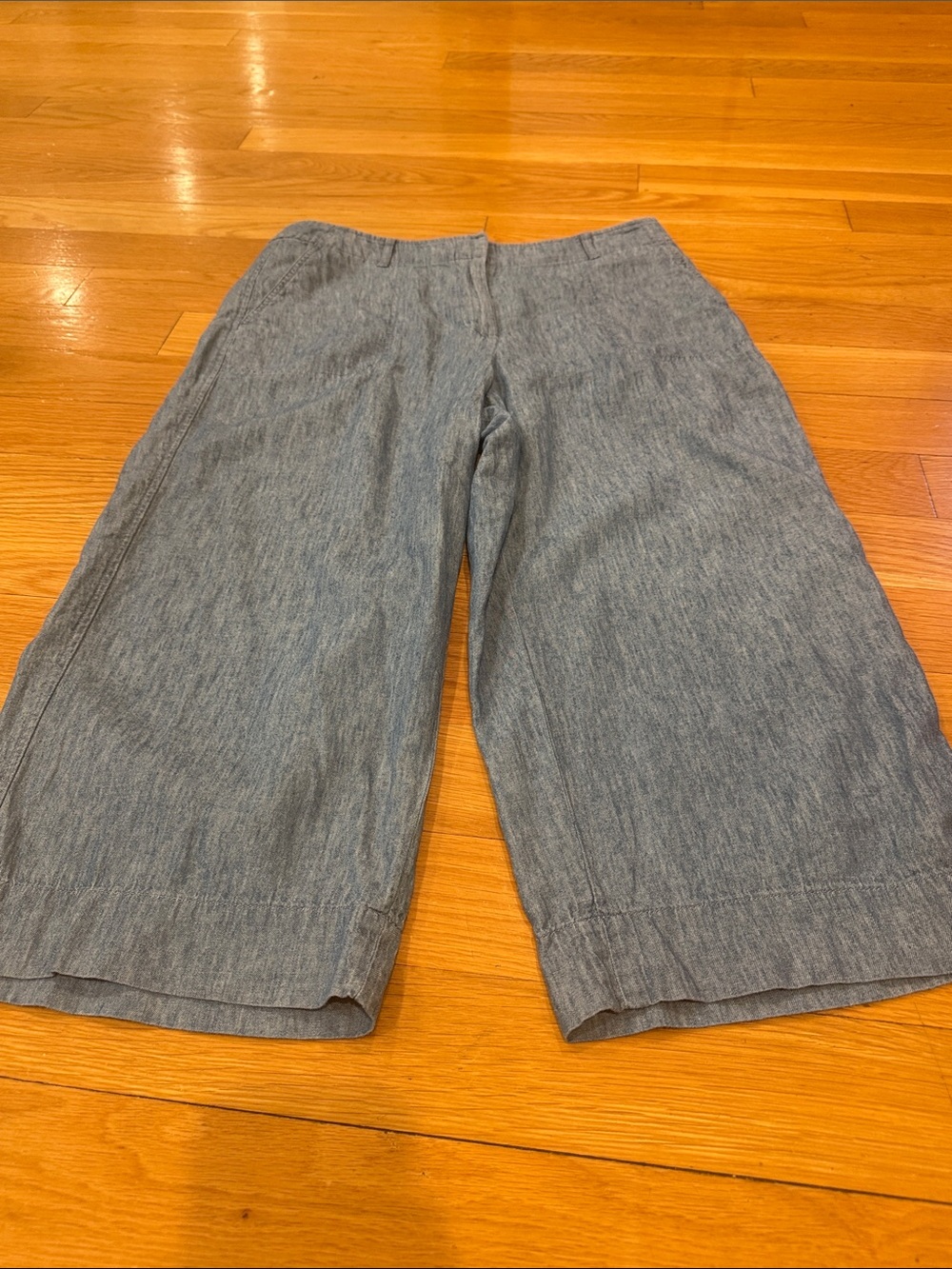 Talbots linen blend cropped pants size 8P.